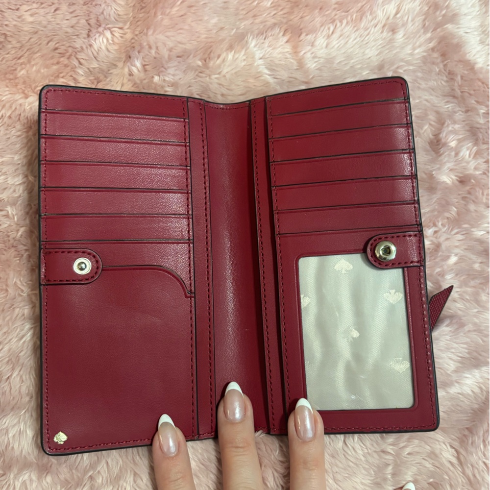 Kate Spade Burgundy Leather Wallet - Picture 4 of 4